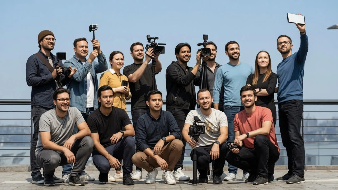Filmemacher, Redakteure und Post produktions teams