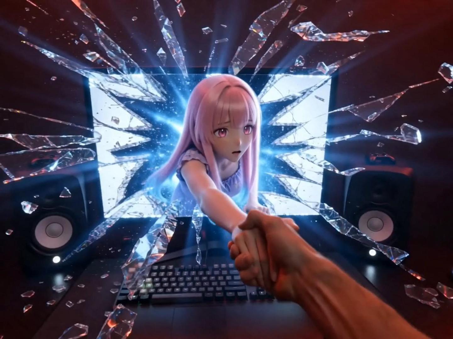 Effetto video fuori schermo AI